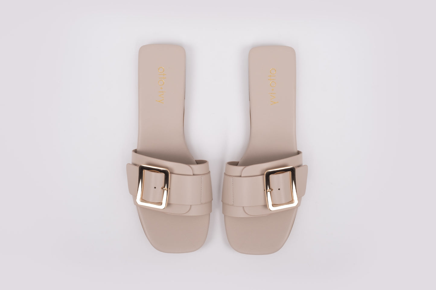 Aerial view of women's stone coloured sandal, available in UK sizes 8-12
