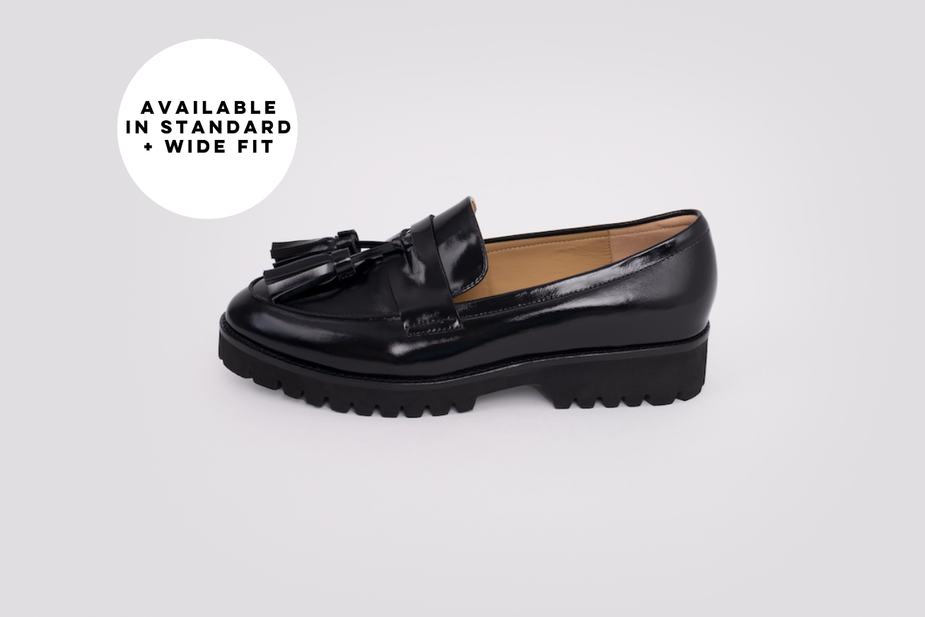 DOROTHY LOAFER (BLACK SHEEN)