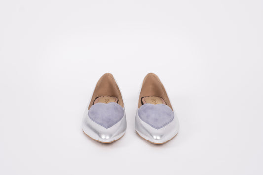 Front view of Rosie flats. Womens shoe in larger UK sizes 8-12