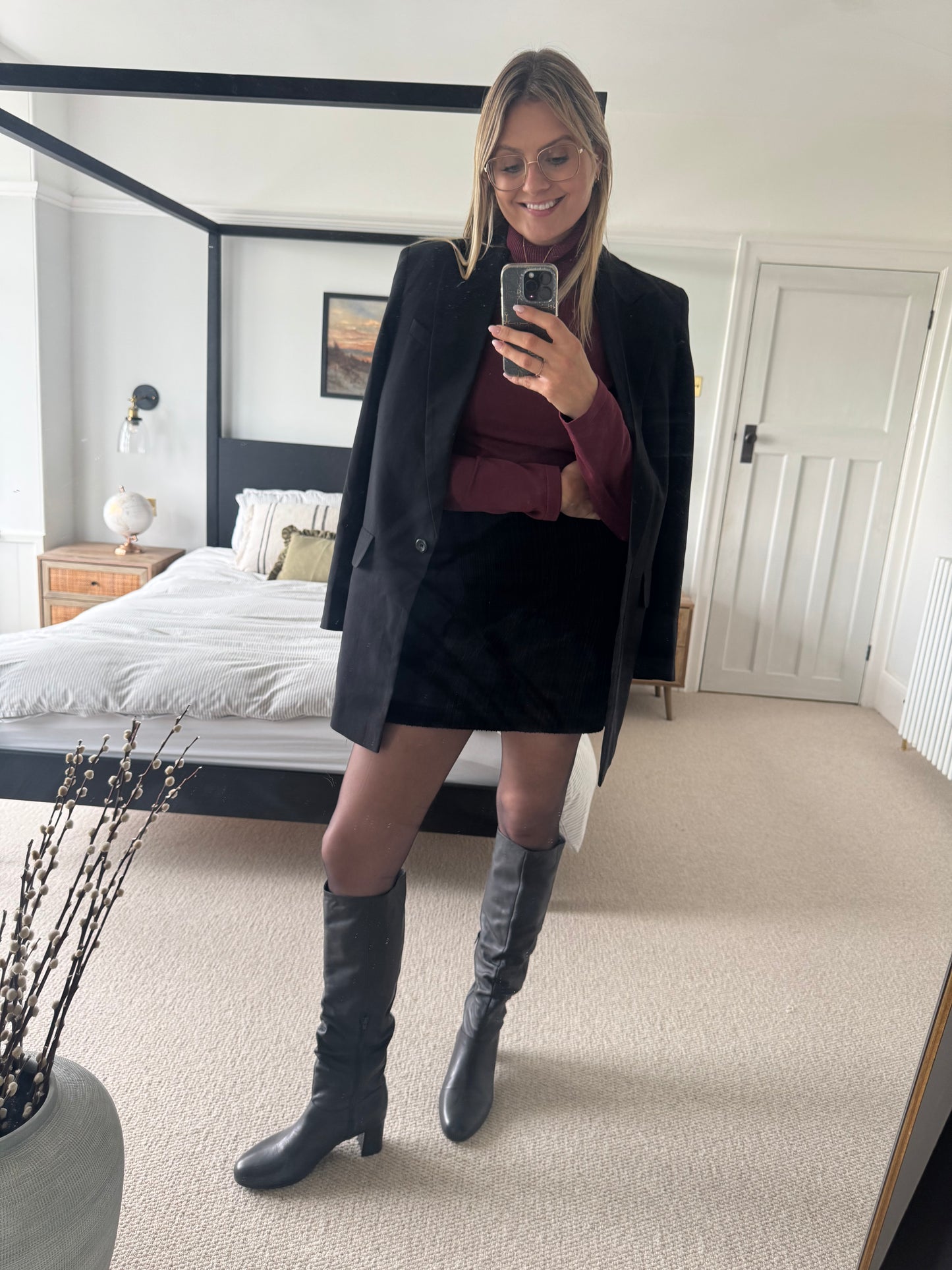 EVELYN BOOT (BLACK LEATHER)