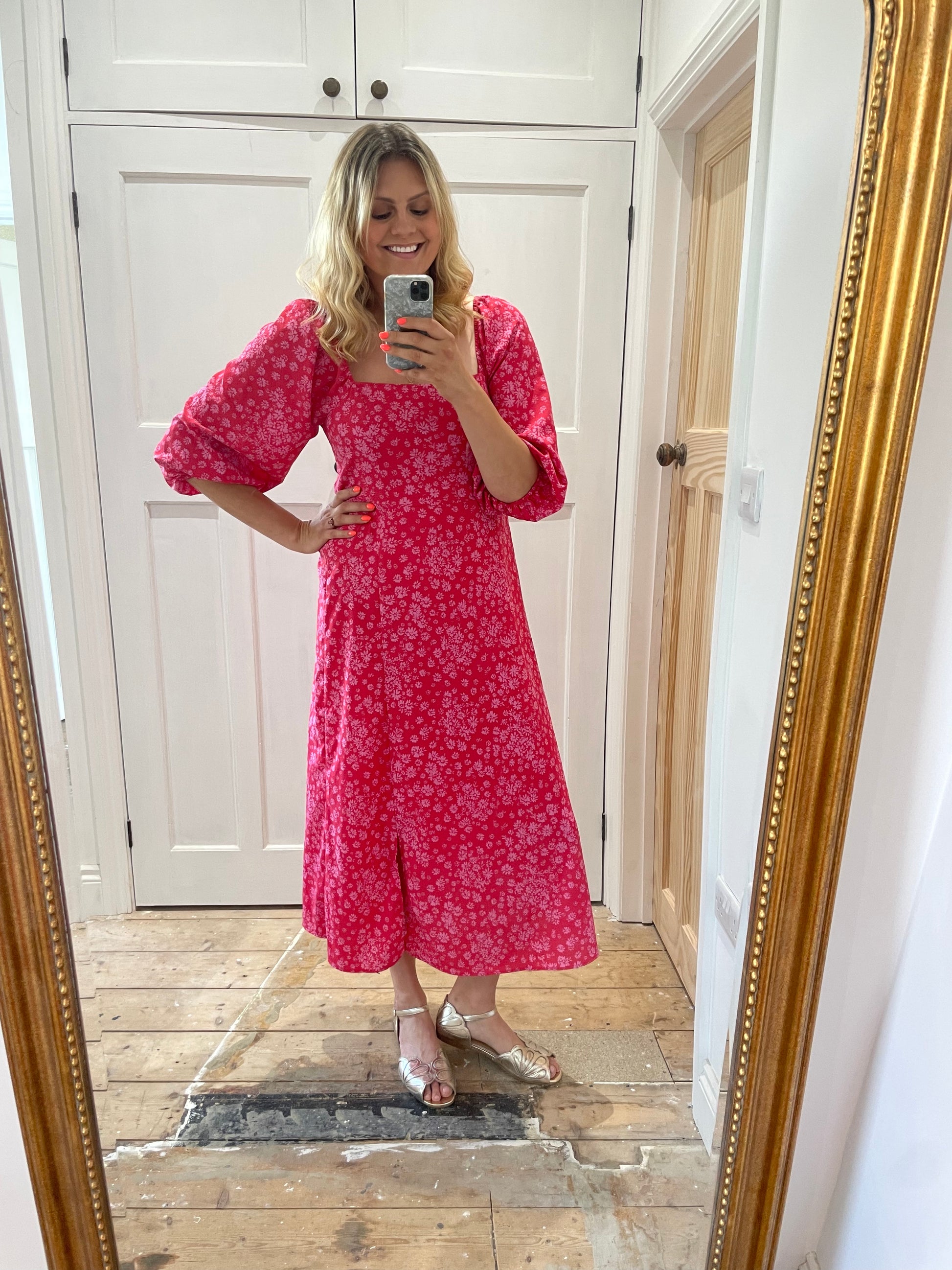 Laura modelling Daisy sandals available in womens larger European sizes 42-46