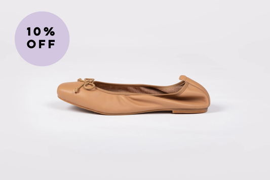 OLIVIA FLAT (TAN)