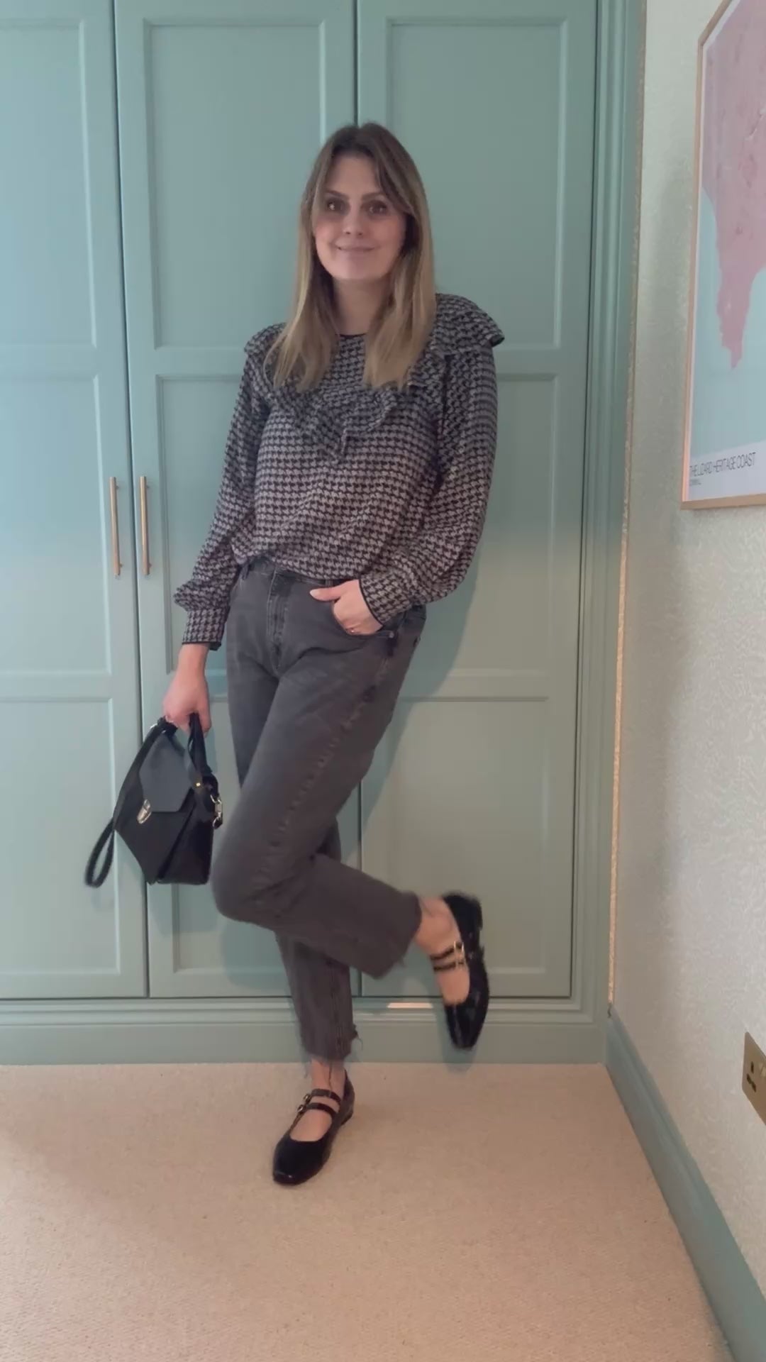 Tall woman modelling womens shoes in larger European sizes 42-46