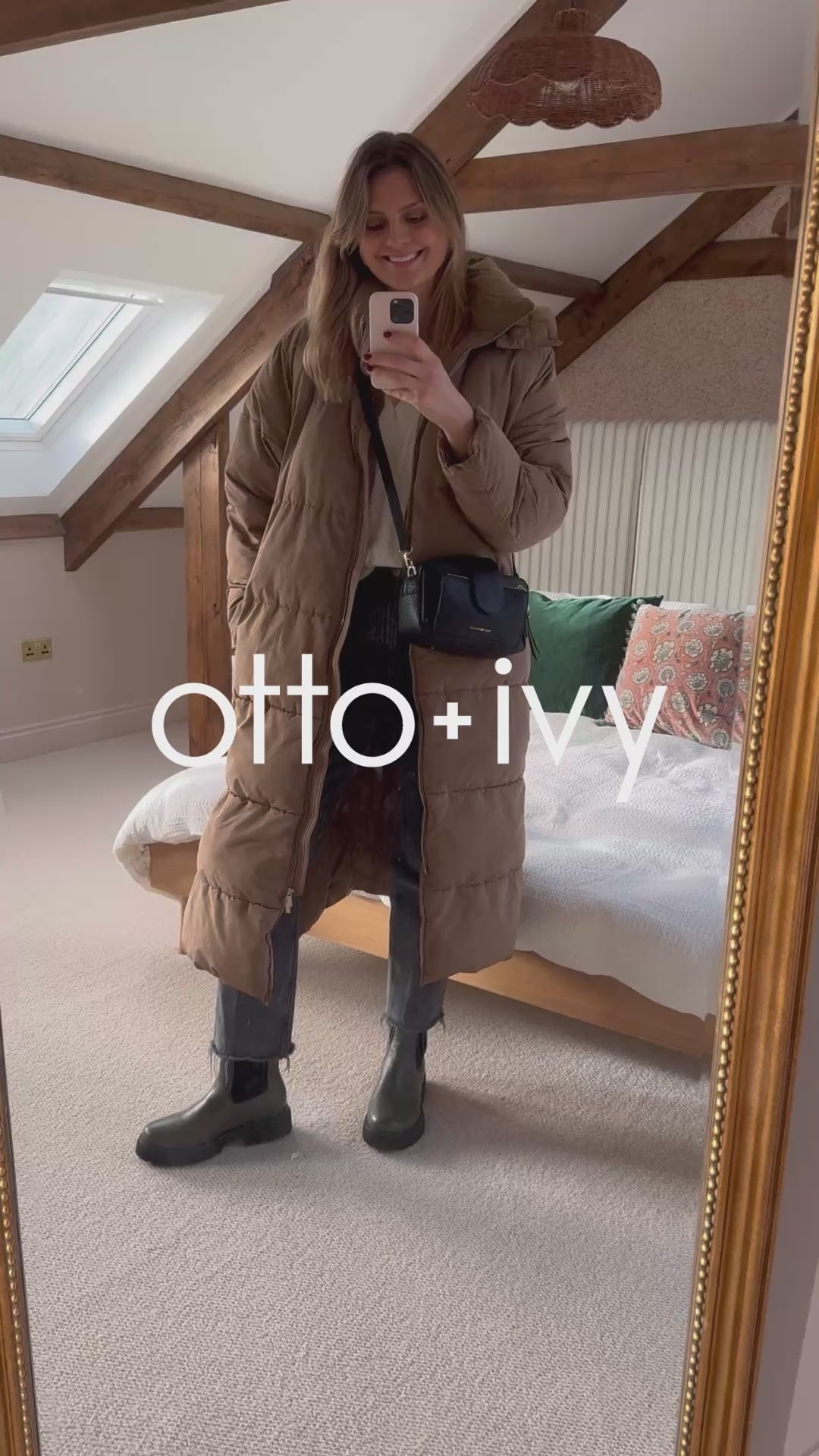 Video of tall woman modelling Marnie Boots in Khaki boots. Larger sizes available in European 42-46