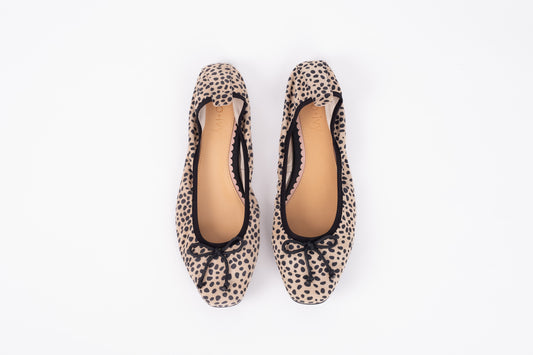 OLIVIA FLAT (CHEETAH SUEDE)