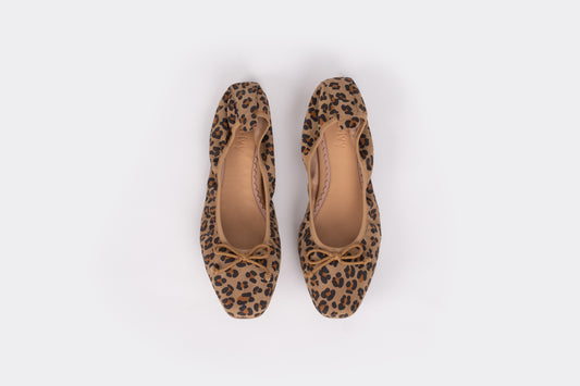 OLIVIA FLAT (LEOPARD SUEDE)