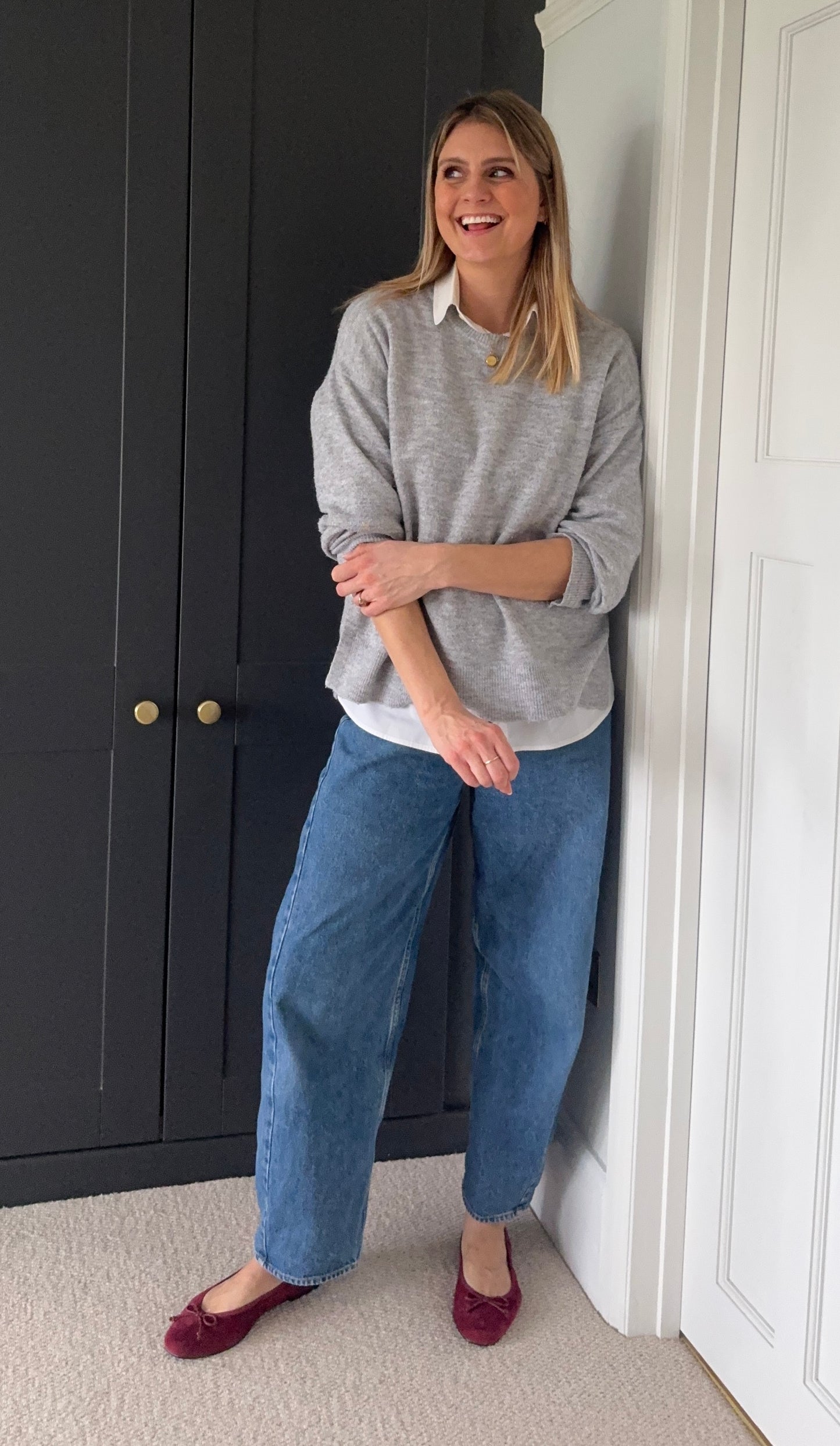 OLIVIA FLAT (BURGUNDY)