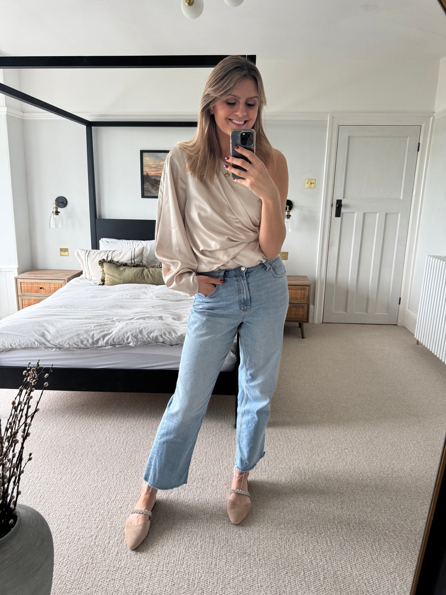 Large size beige suede womens flat shoes available in larger sized 42-46 