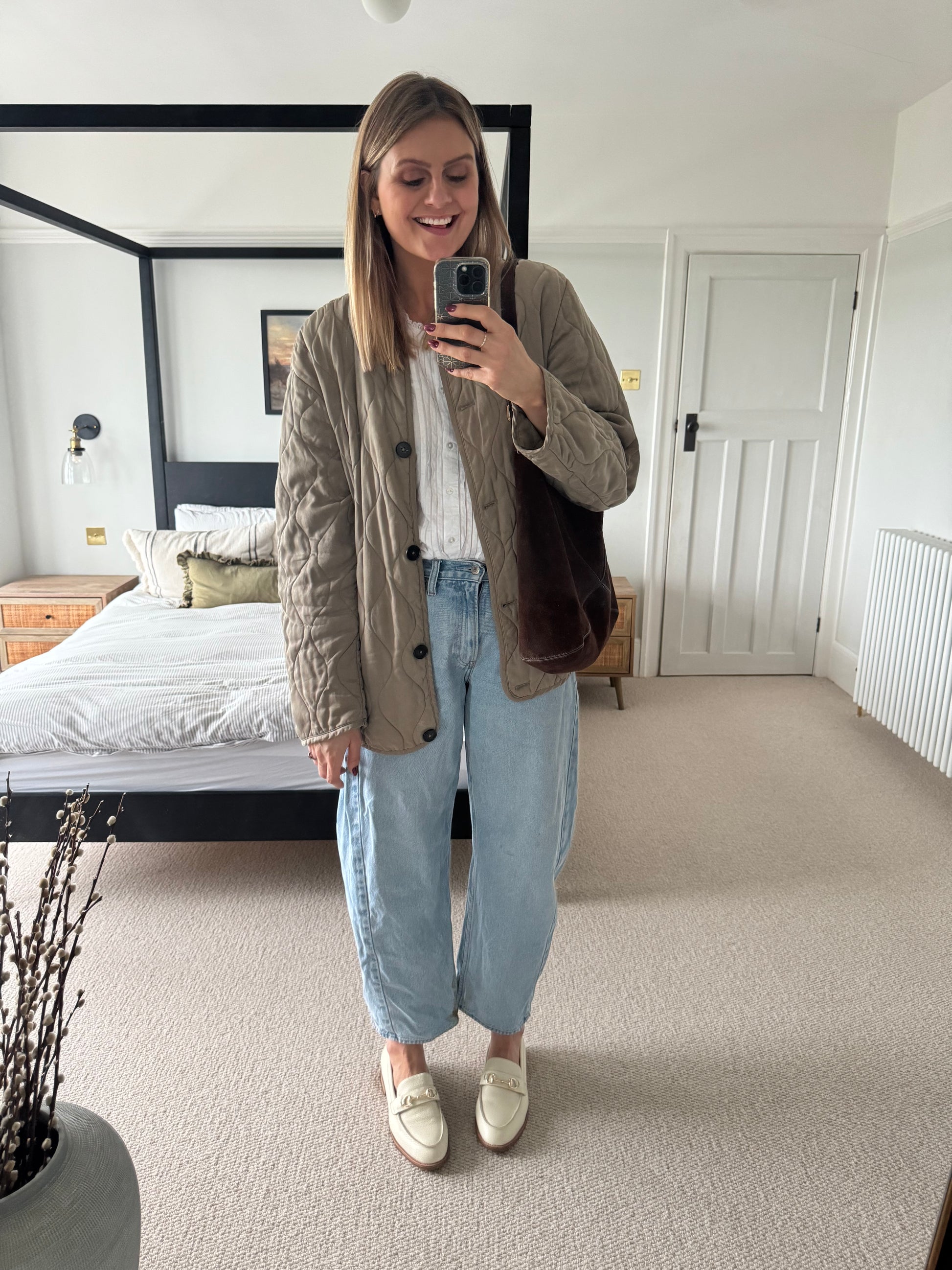 Large size womens cream leather loafer available in large sizes 42-46 standard and wide fit