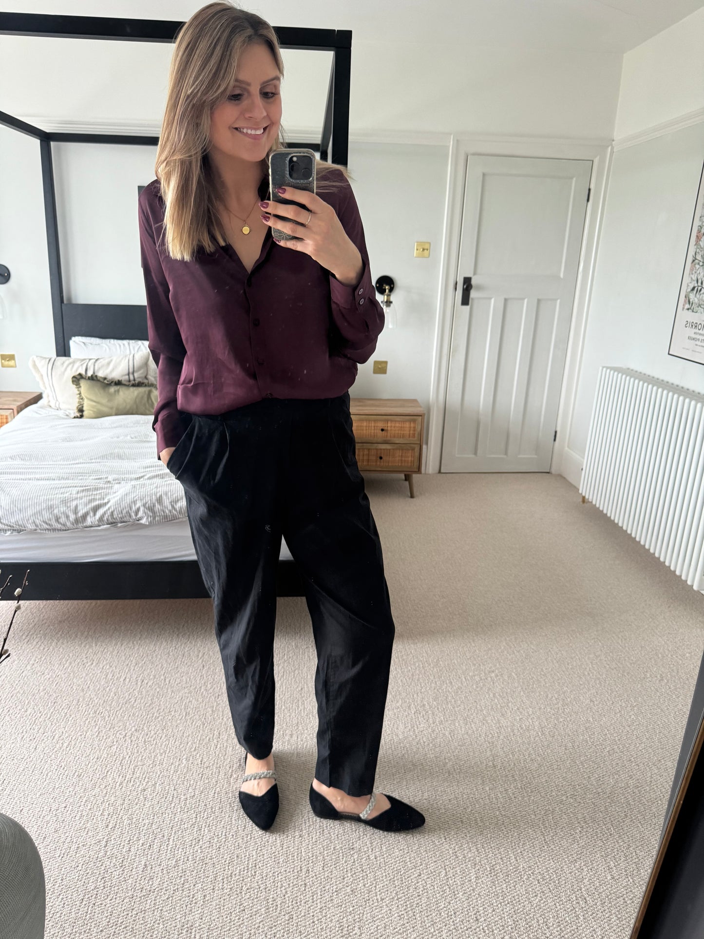 Womens black flat shoes available in larger sizes 42-46 standard and wide fit