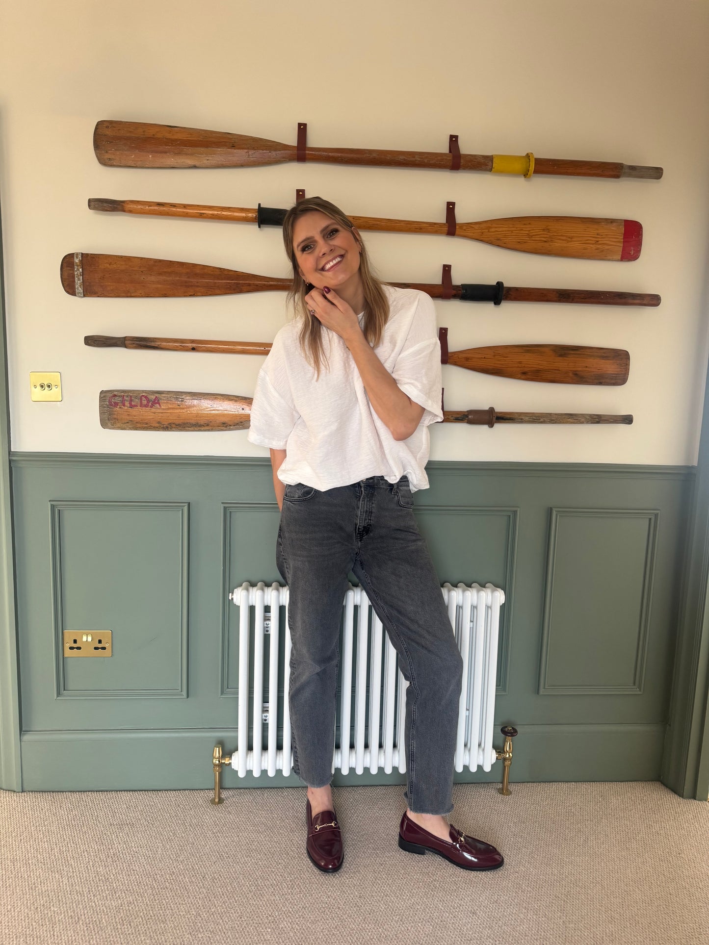 Womens large sized loafer in sizes 42-46, 8-12, standard and wide fit