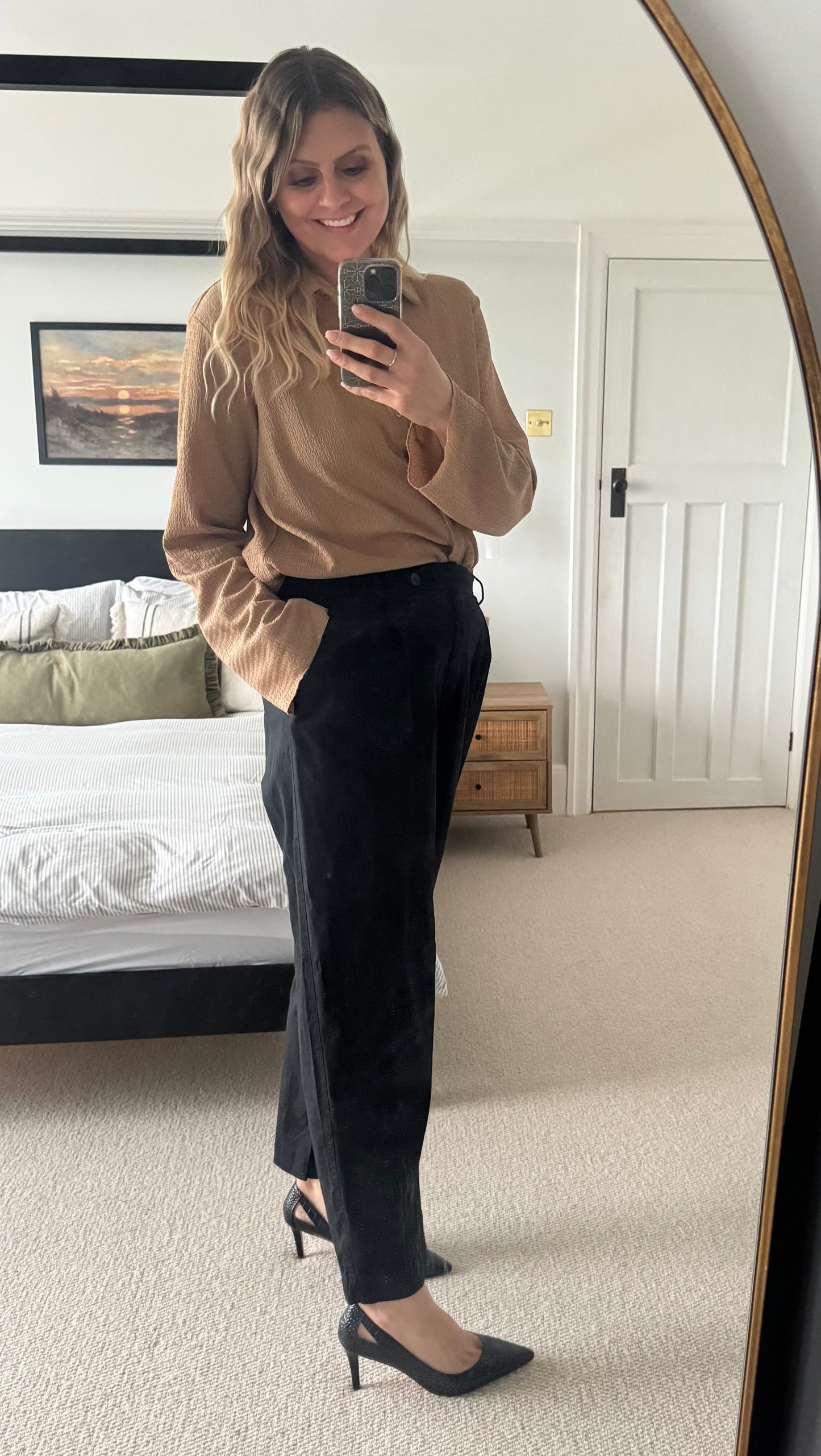 Large sized black stiletto court shoe available in sizes 42 43 44 45 46, standard and wide fit.