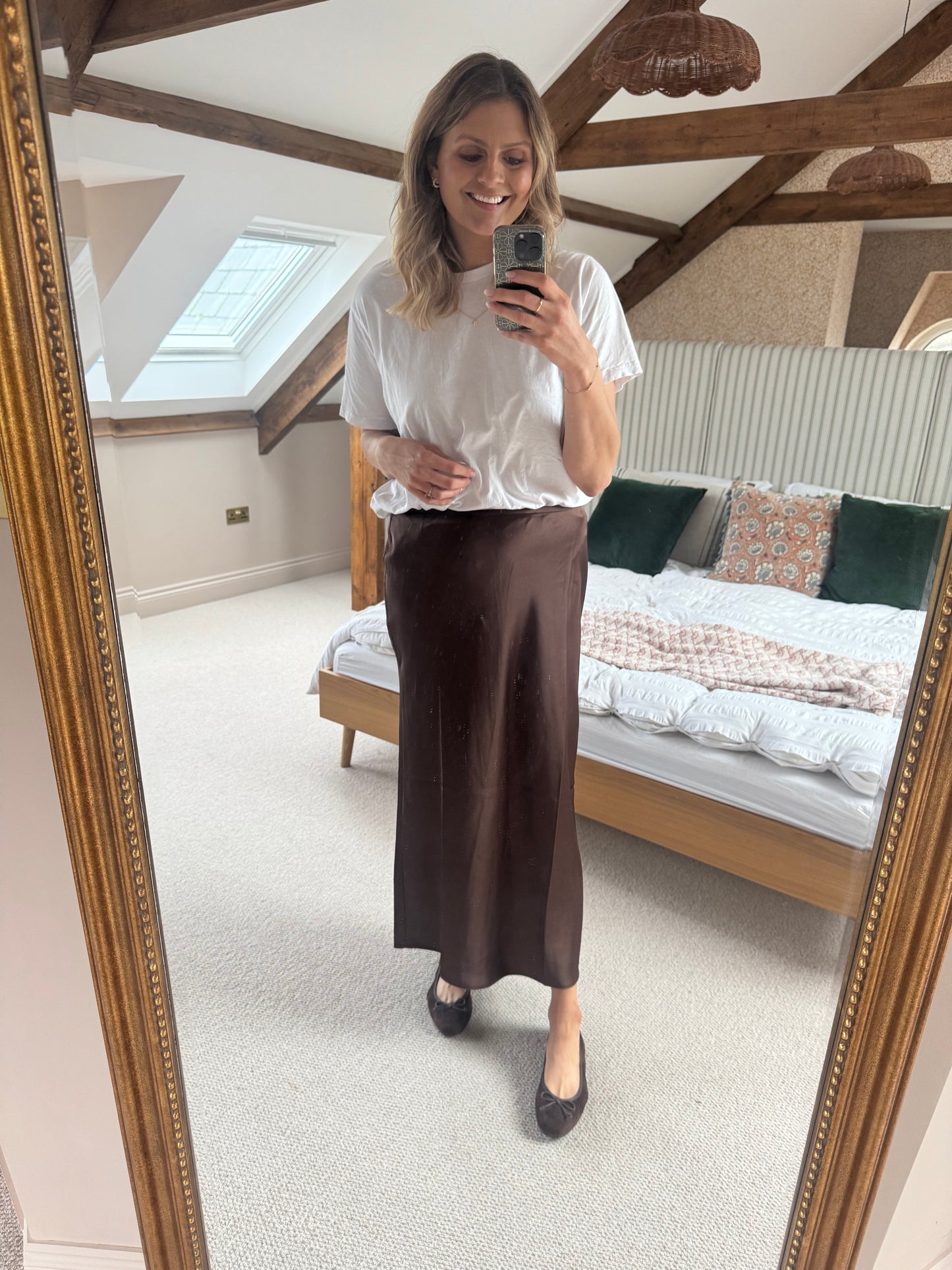 Large size womens brown suede ballet flats available in large womens sizes 8-12