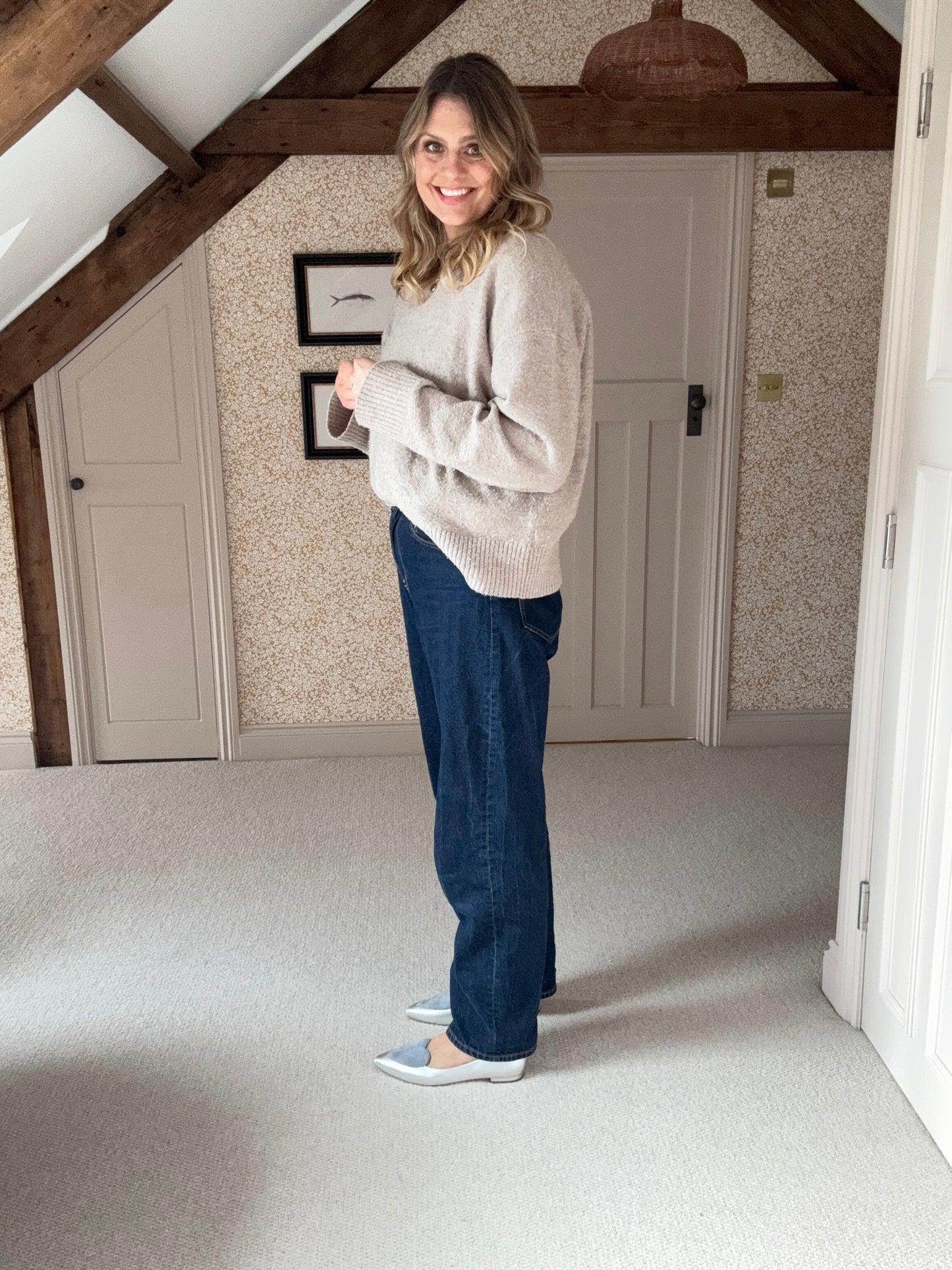 Womens large size ilver heart flats in sizes 42 43 44 45 46 standard and wide fit