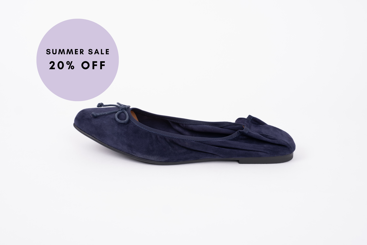 OLIVIA FLAT (NAVY SUEDE)
