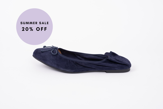 OLIVIA FLAT (NAVY SUEDE)