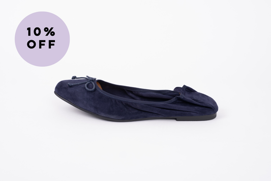 OLIVIA FLAT (NAVY SUEDE)