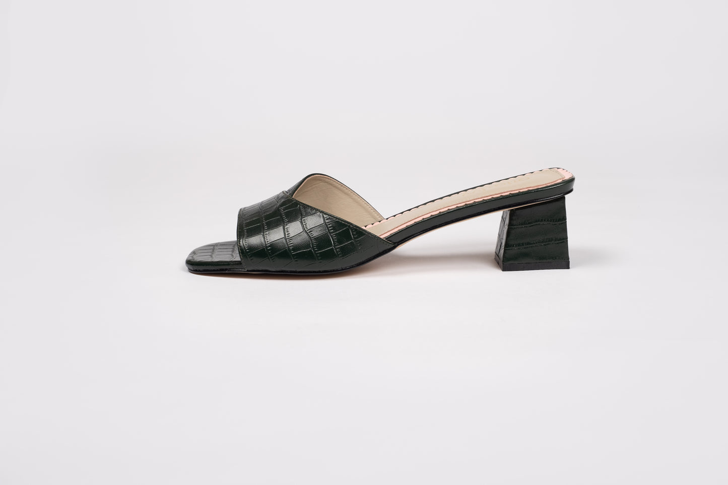 MARGOT MULE (GREEN CROC)