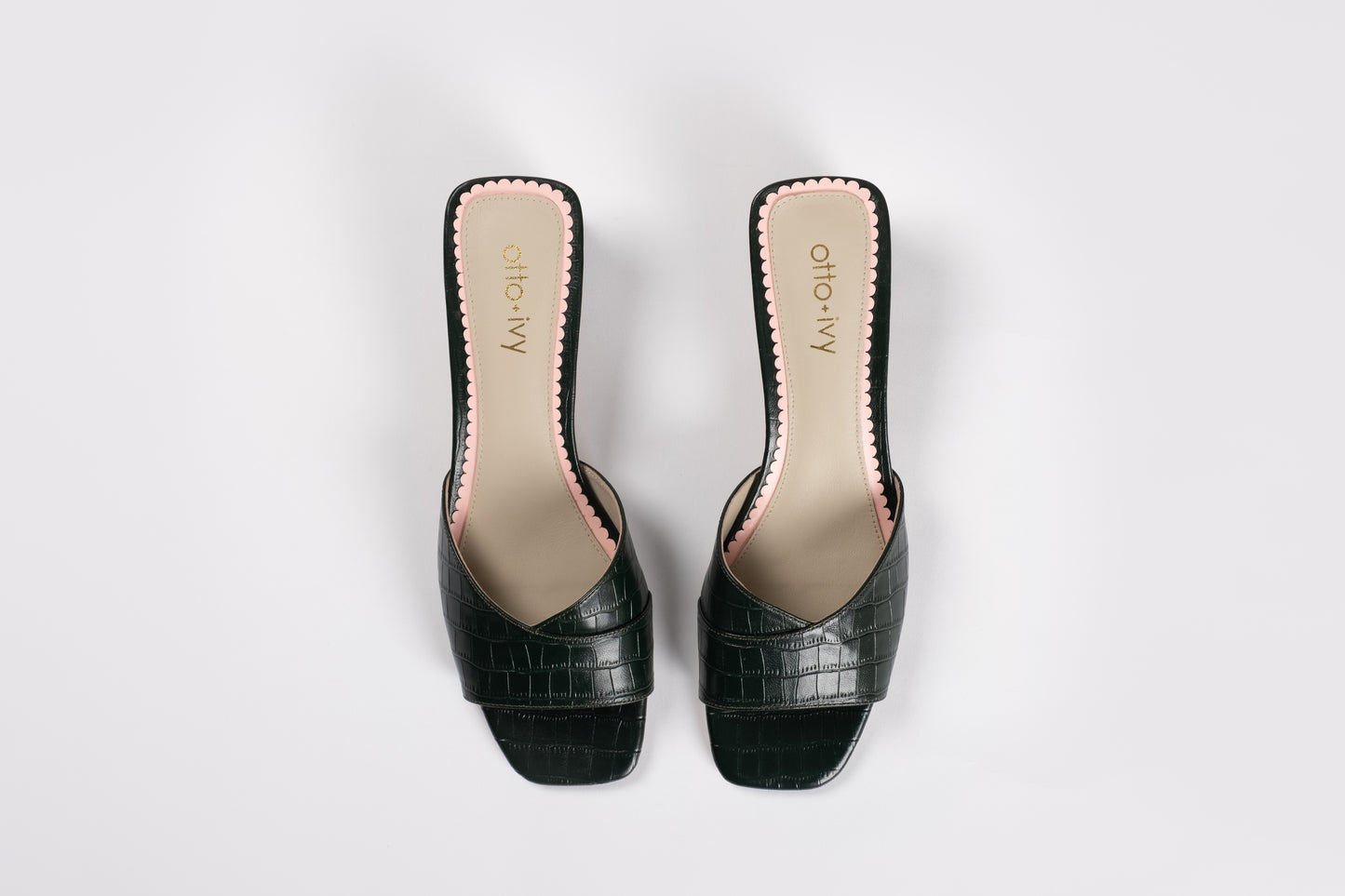 MARGOT MULE (GREEN CROC)